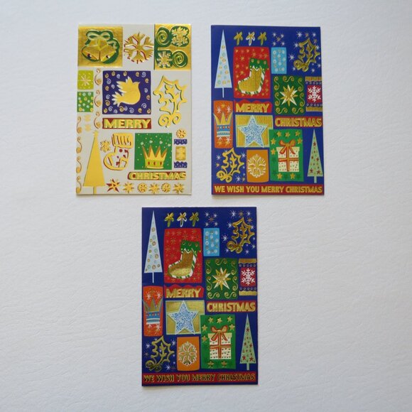 Merry Christmas Assorted Greeting Cards With Envelopes Lot of 10 Set 33 - Picture 6 of 9